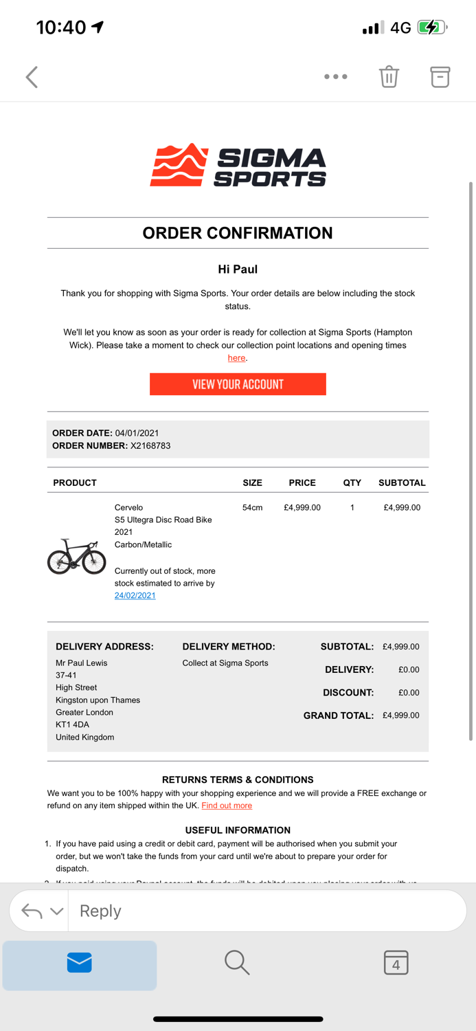 Cervelo S5 2021