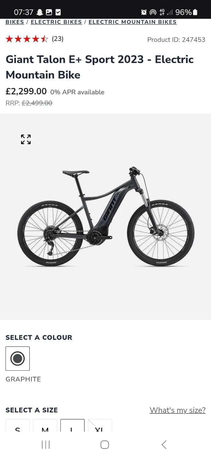 Giant Talon E+ 29 1 2023