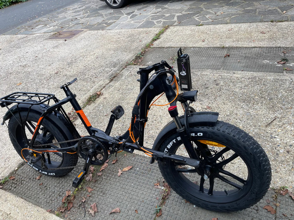 Powerhog Fat Tyre Folding Step through Bike 2021