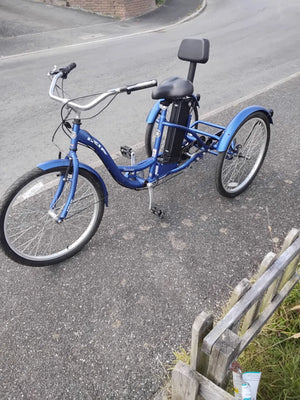 Jorvik JMT13 Folding Trike () 250W, Dual Samsung Batteries 2024