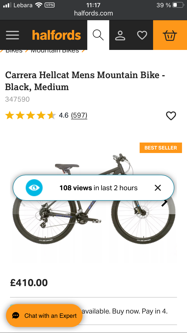 Carrera Hellcat Mens Mountain Bike 2020