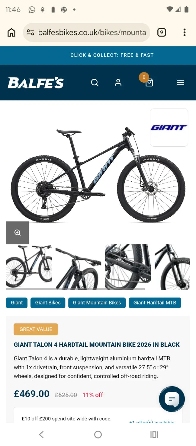 Giant Talon 4 - 29 Wheel 2025