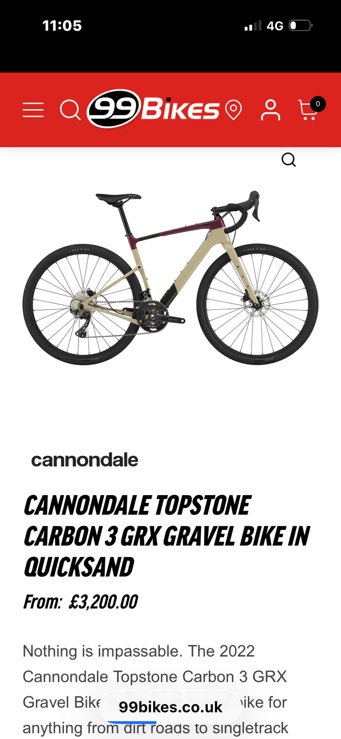 Cannondale Topstone 3 Carbon 3 GRX 2x 2025