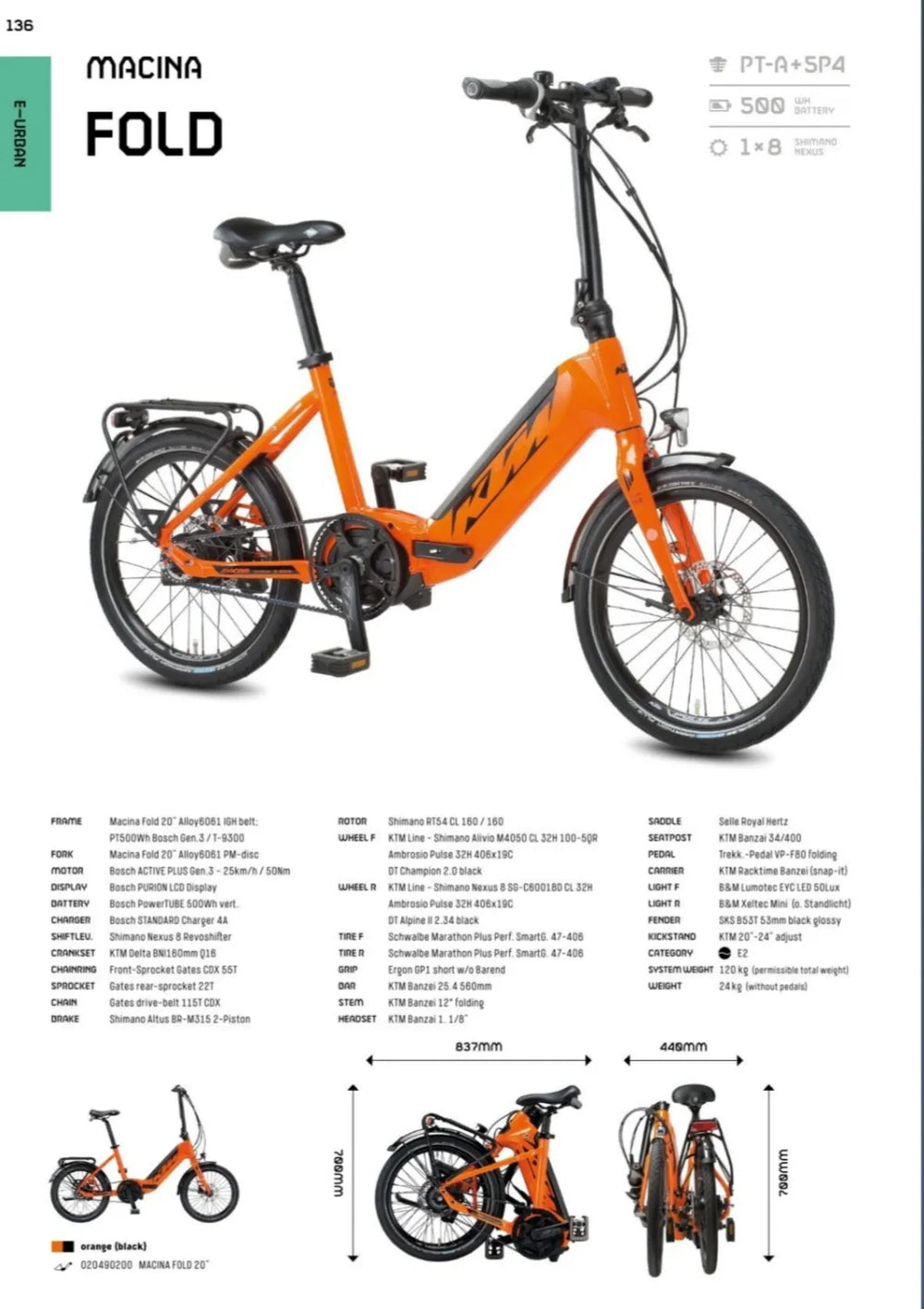 KTM MACINA FOLD 20 inches 2021