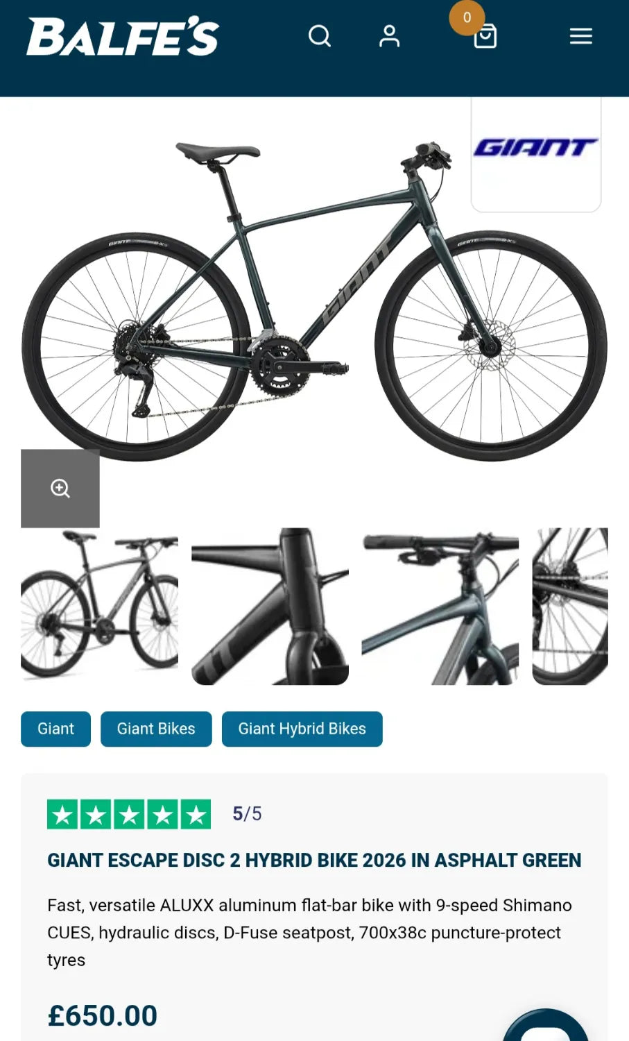 Giant Escape Disc 2 City 2020