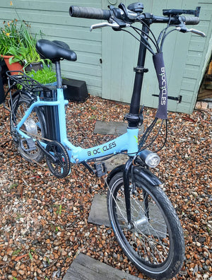 Folding Electric city bike, Hardly used, Aluminium Frame, 250W.