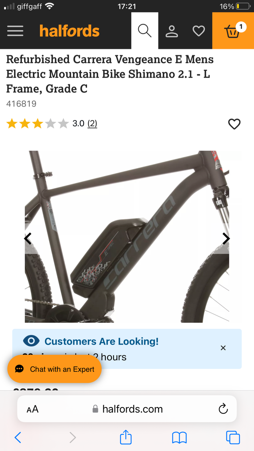 Carrera Vengeance E Mens Electric Mountain Bike Shimano 2.1 2023