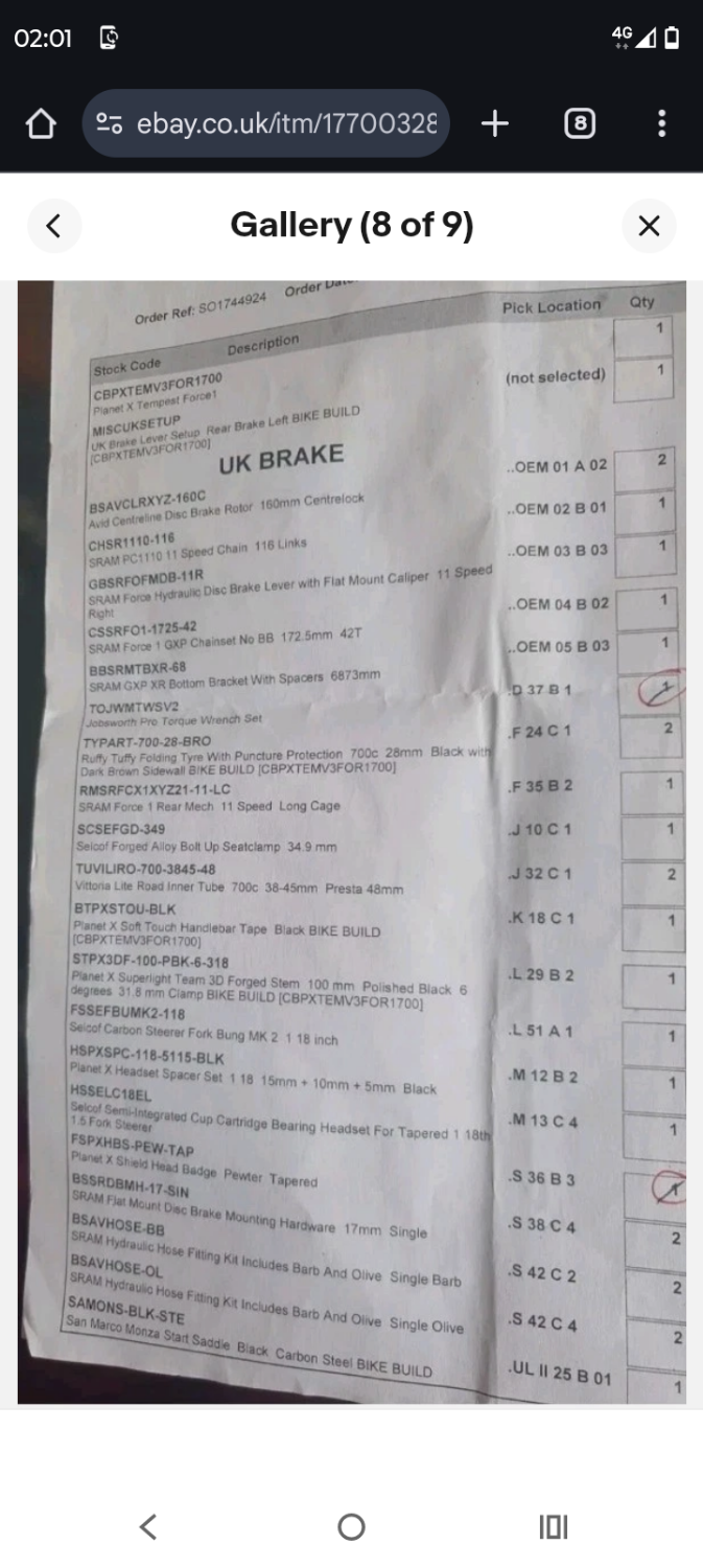 Planet X EC-130 SRAM Rival AXS 2023