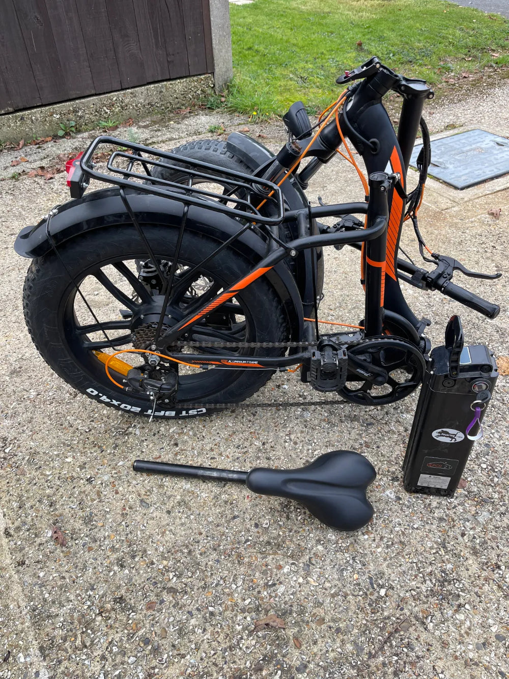Powerhog Fat Tyre Folding Step through Bike 2021