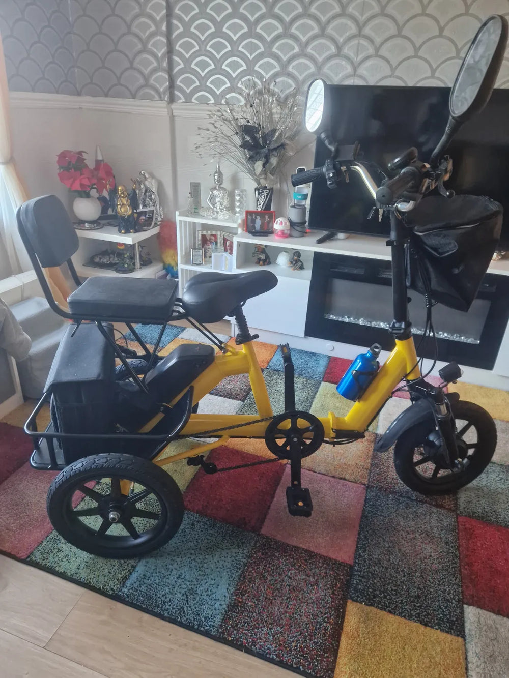 3 wheel tricycle adult foldable steel trike Brand Generic 2026