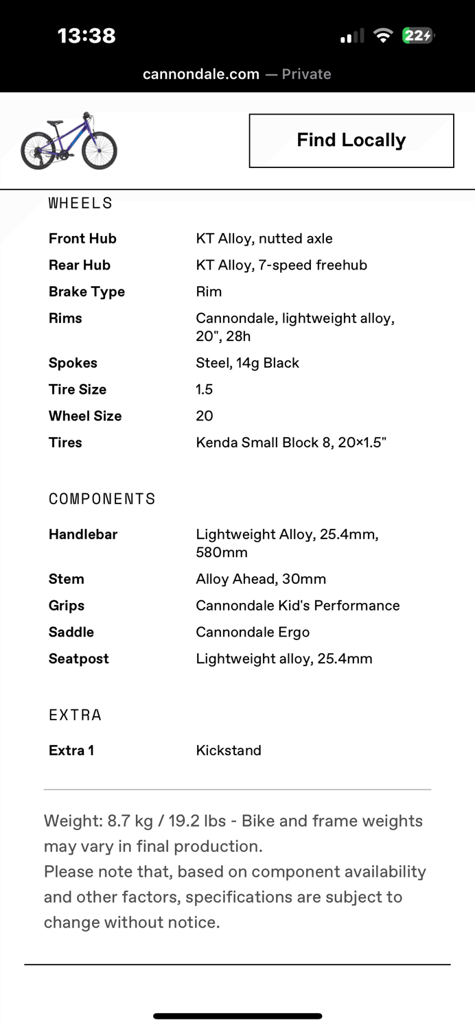 Cannondale Kids Quick 20 Girl's 2020