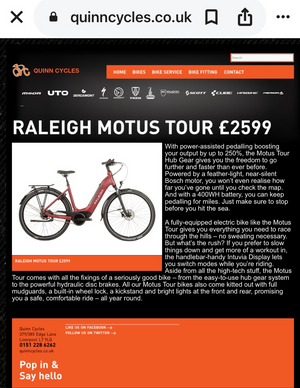 Raleigh Motus Grand Tour Lowstep Hub Gear 2022