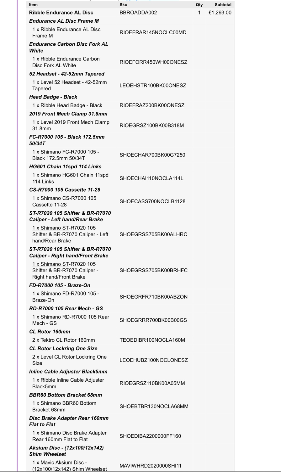 Ribble ENDURANCE AL DISC SHIMANO 105 2019