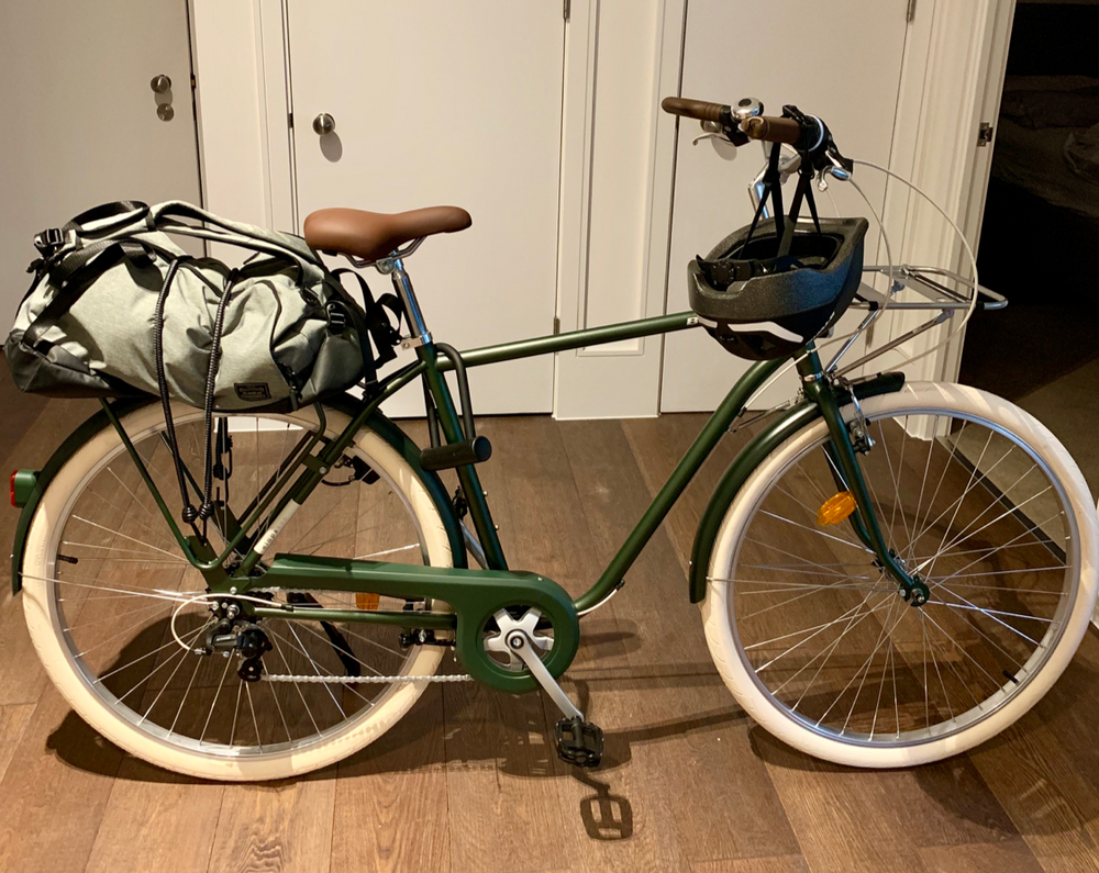 B'TWIN Khaki Elops 520 step over 2019