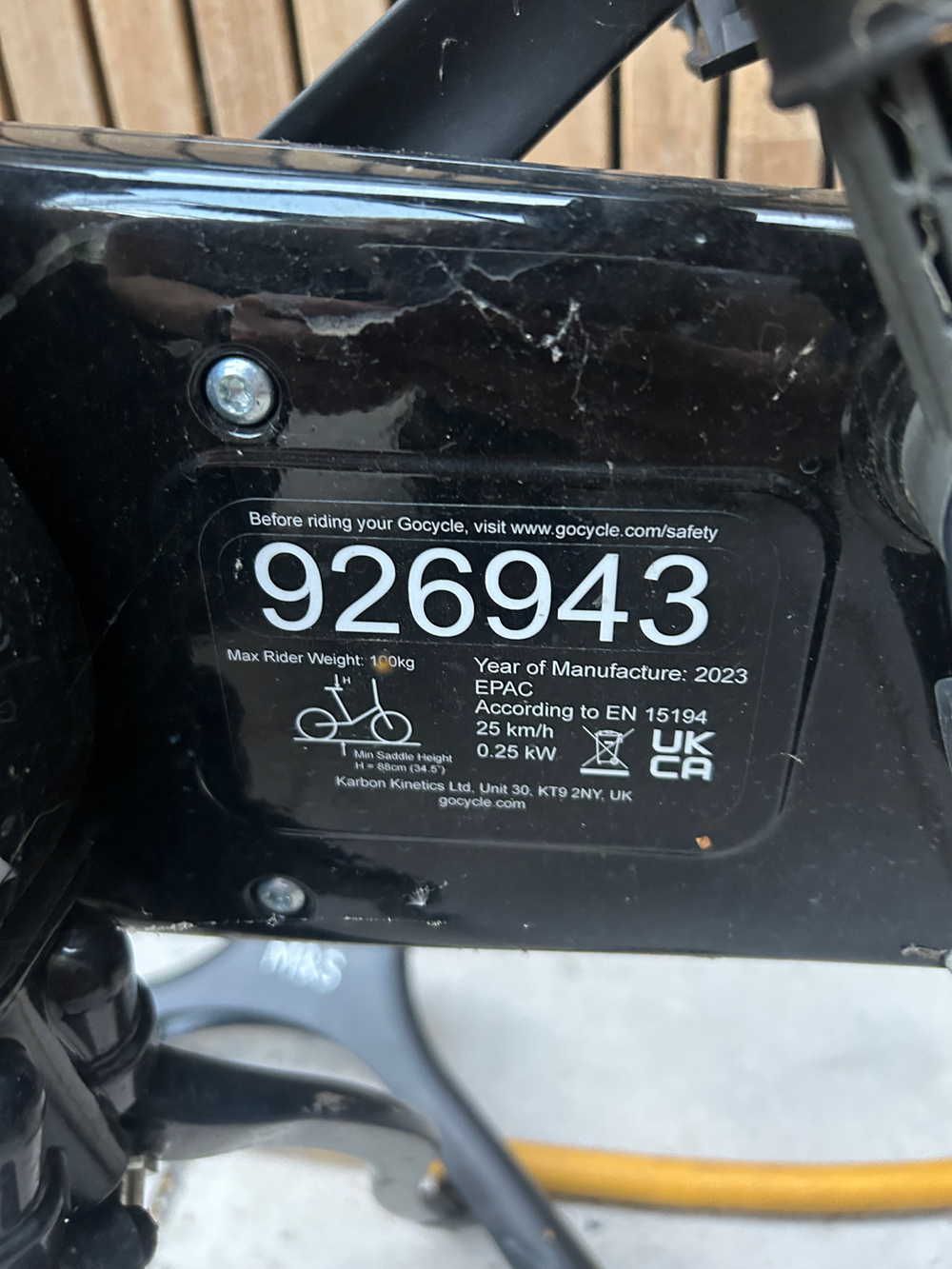 Gocycle  G4i+ Black FBR 22 2024