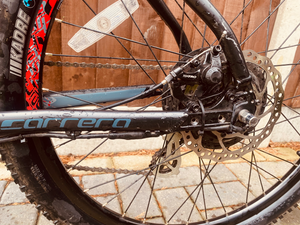 Carrera Vengeance-E Carrera Vengeance E Mens/Boys Electric Mountain Bike Microshift 2.1 - M Frame