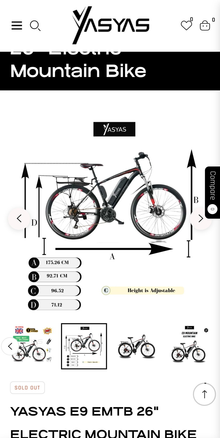 Yasyas E9 mountain bike 2025