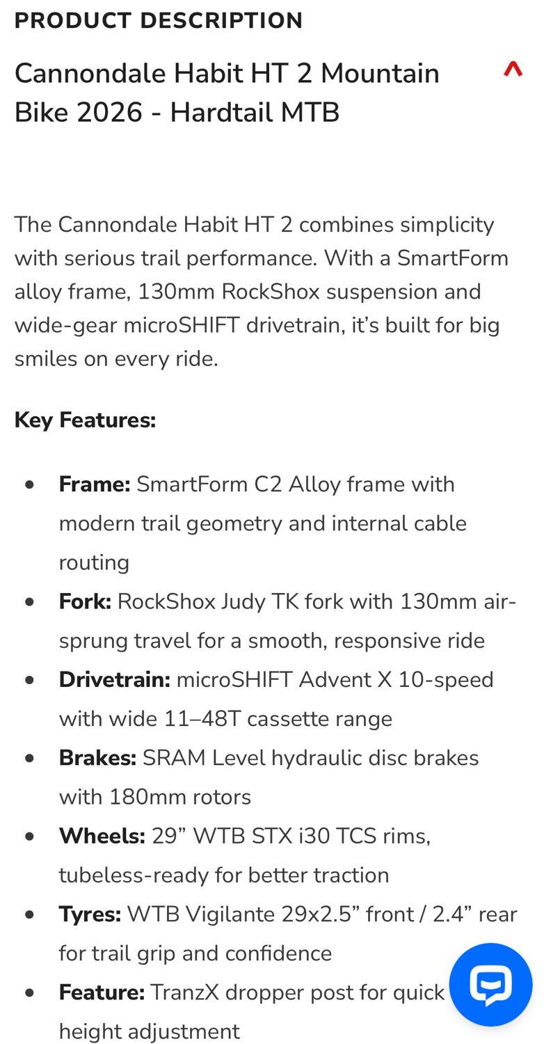 Cannondale Habit HT 2 2023