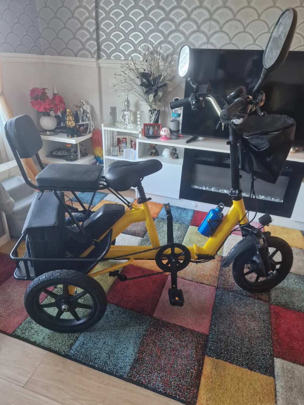 3 wheel tricycle adult foldable steel trike Brand Generic 2026