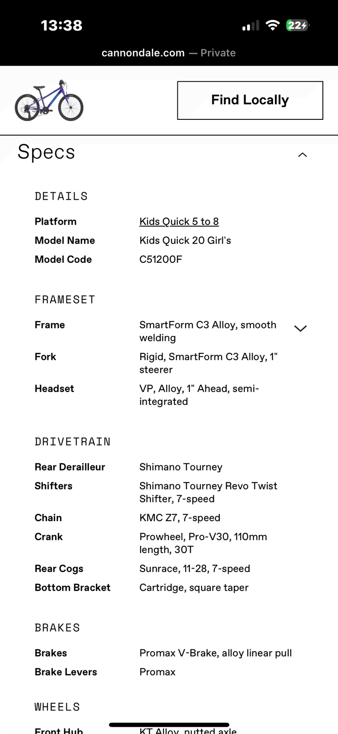 Cannondale Kids Quick 20 Girl's 2020