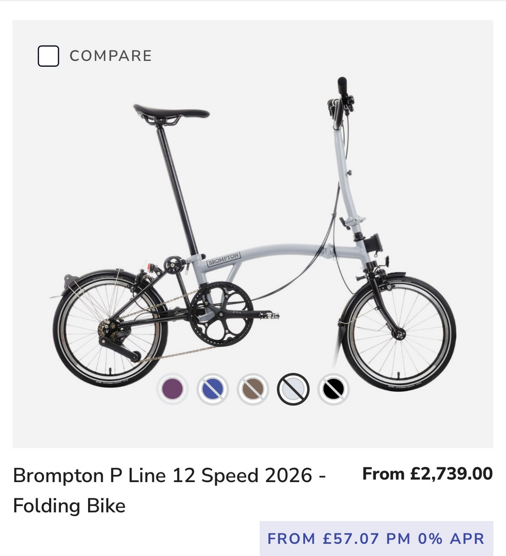Brompton P-Line Explore 12 Spd Mid 2024