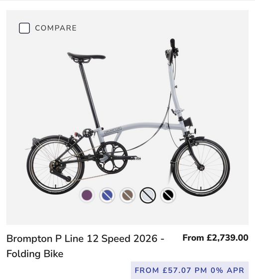 Brompton P-Line Explore 12 Spd Mid 2024