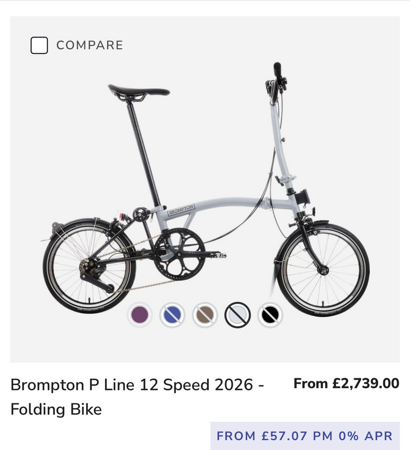 Brompton P-Line Explore 12 Spd Mid 2024