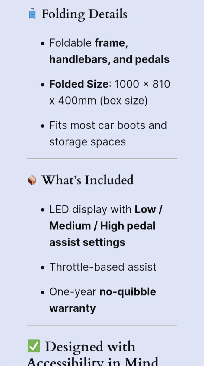 AS Bikes Electrotrike Folding Electric Trike 2018