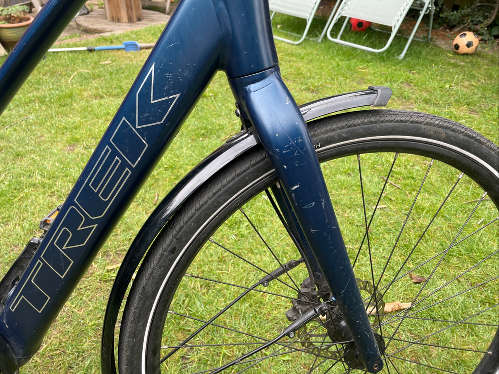 Trek FX +2 Stagger Hybrid E-bike 2023 blue sage