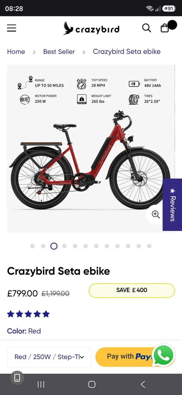 Crazybird Seta Seta 2025