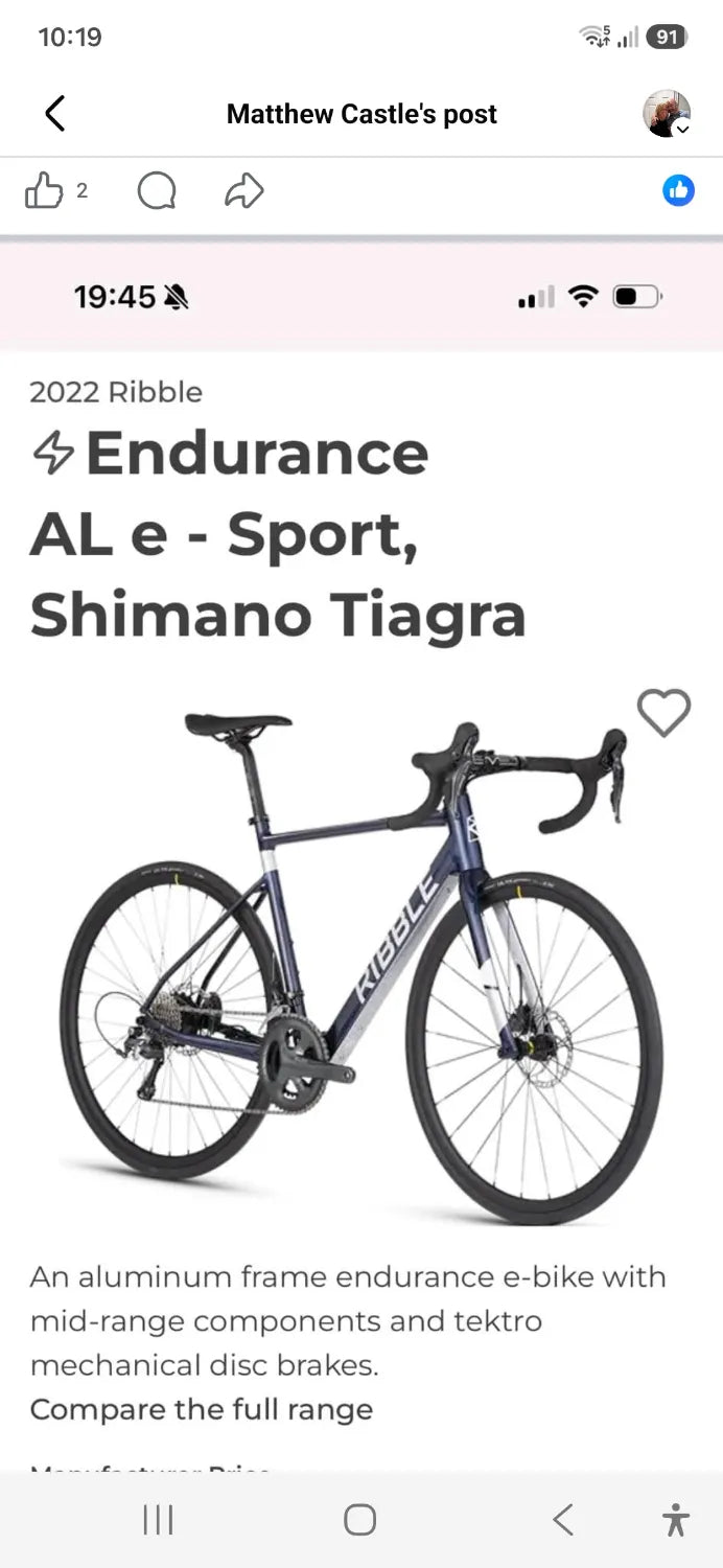 Ribble Endurance AL e - Enthusiast, Shimano 105 2022