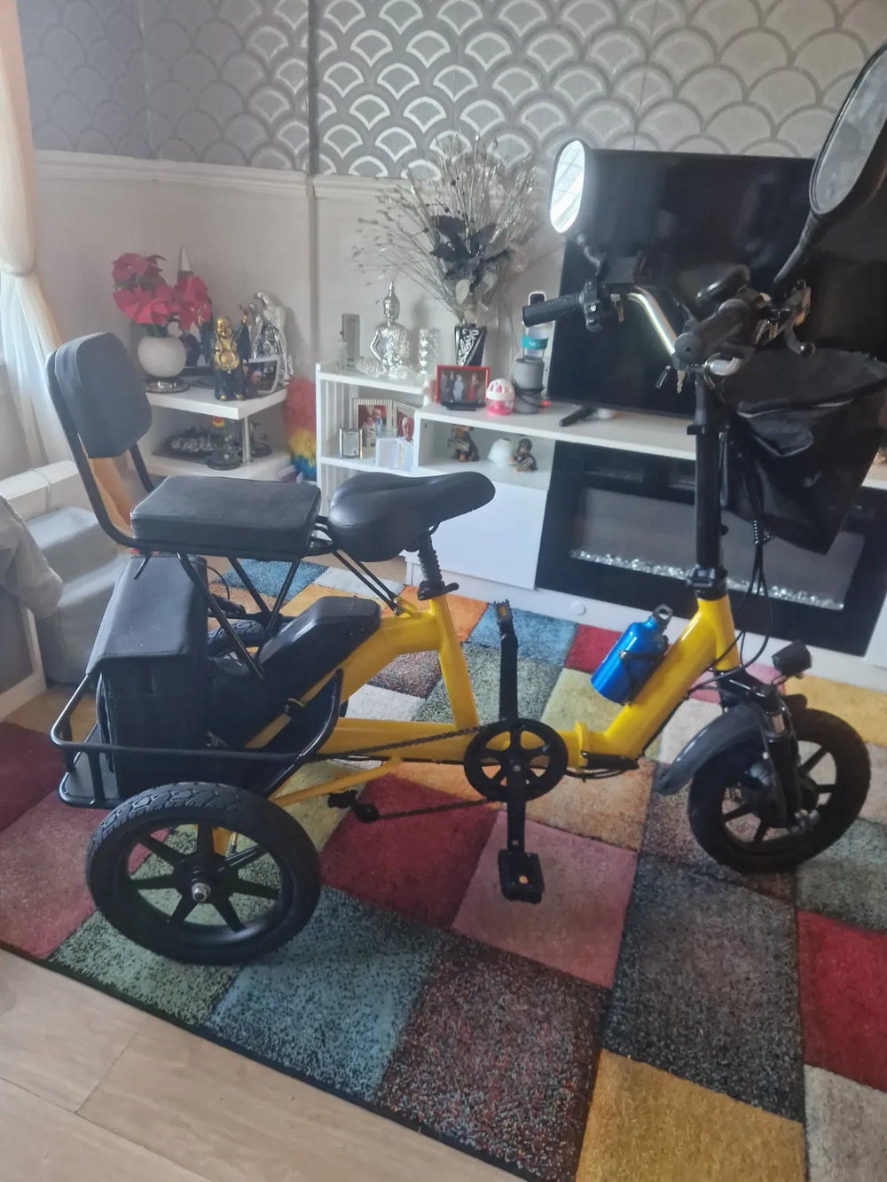 3 wheel tricycle adult foldable steel trike Brand Generic 2026
