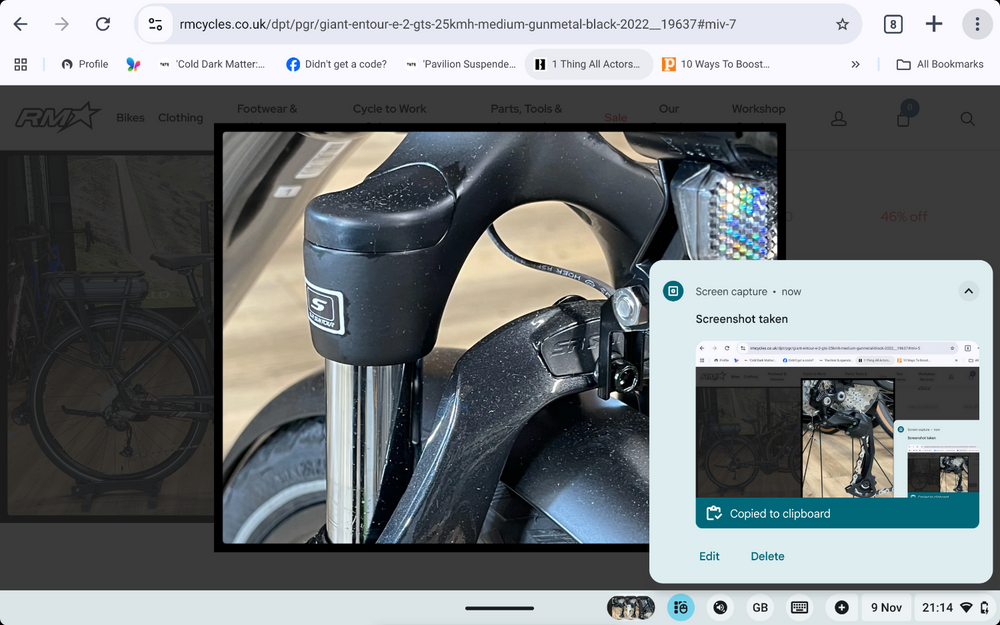 Giant Entour E+ 2 GTS 25km/h M Gunmetal  Black 2023