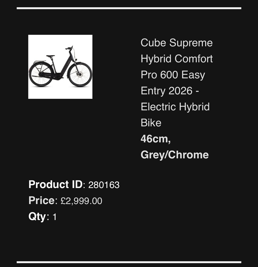 Cube Supreme Hybrid Comfort Pro 600 Easy Entry 2026