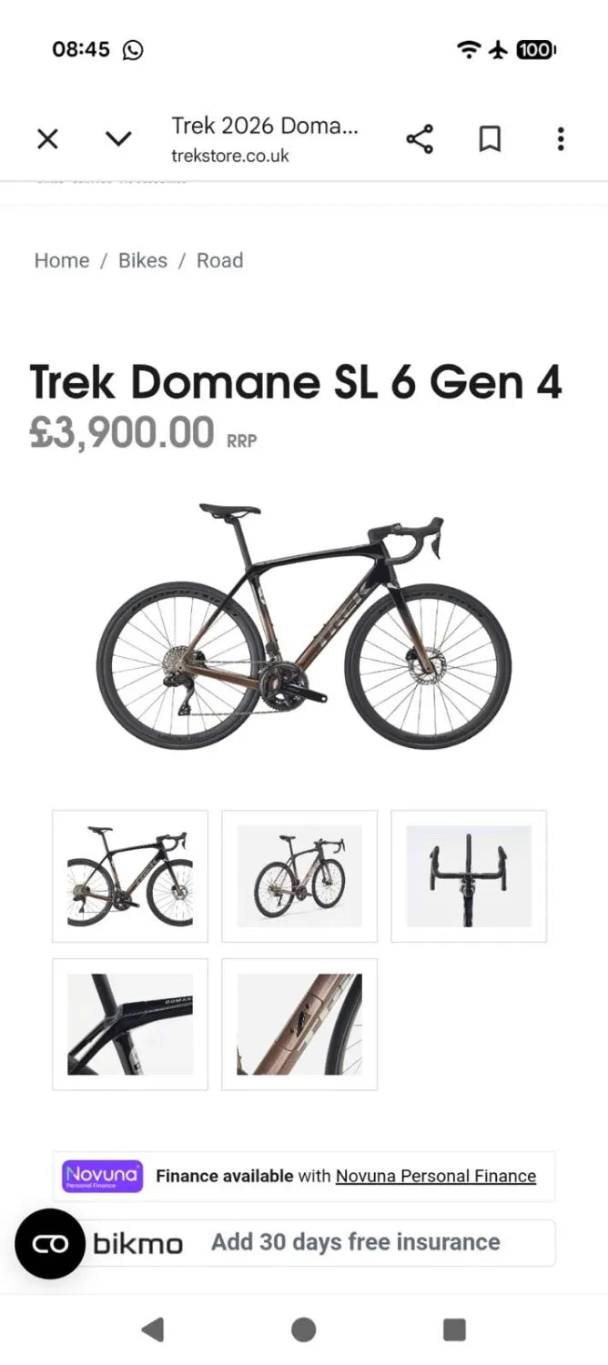 Trek Domane SL 6 Gen 4 Carbon Road 2026