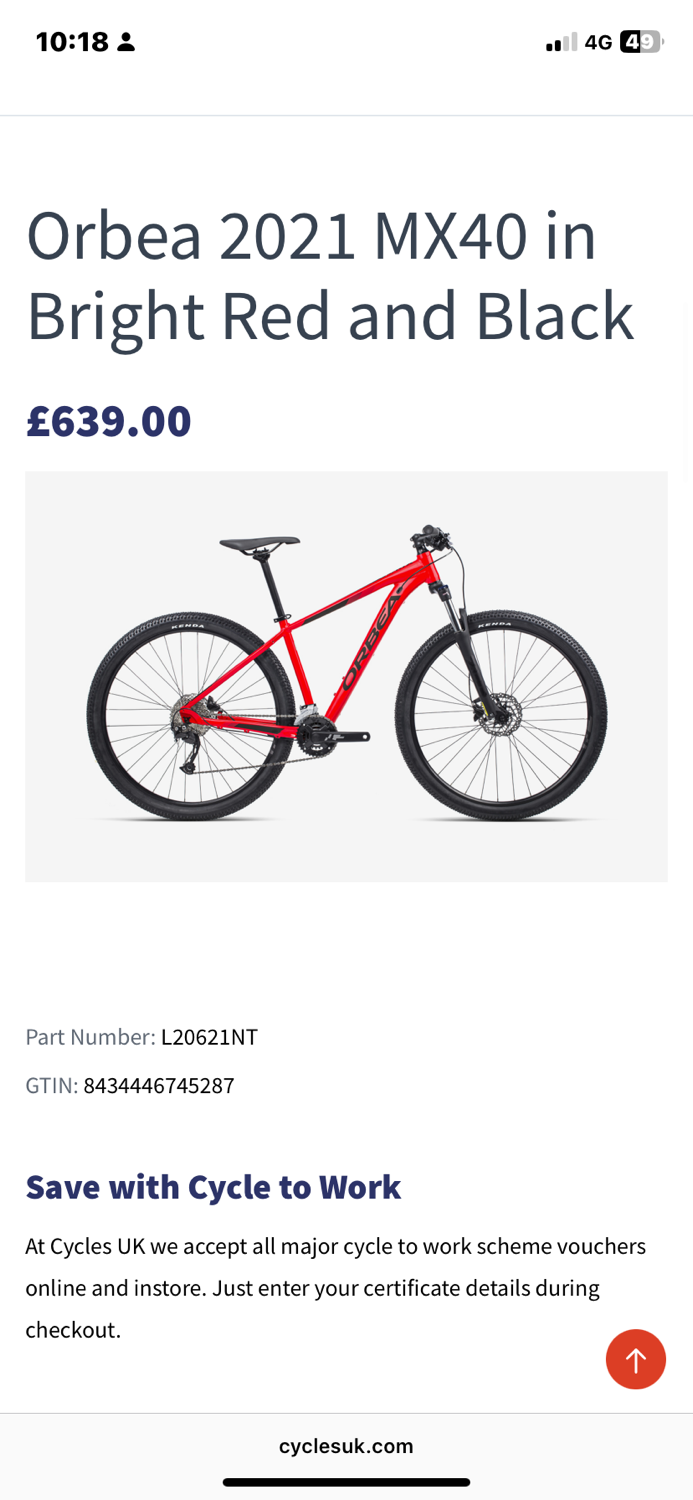 Orbea Mx 40 27.5 2022