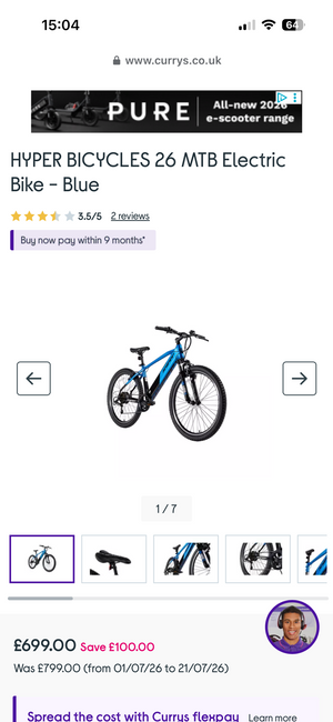 Hyper 26 MTB Electric Bike
