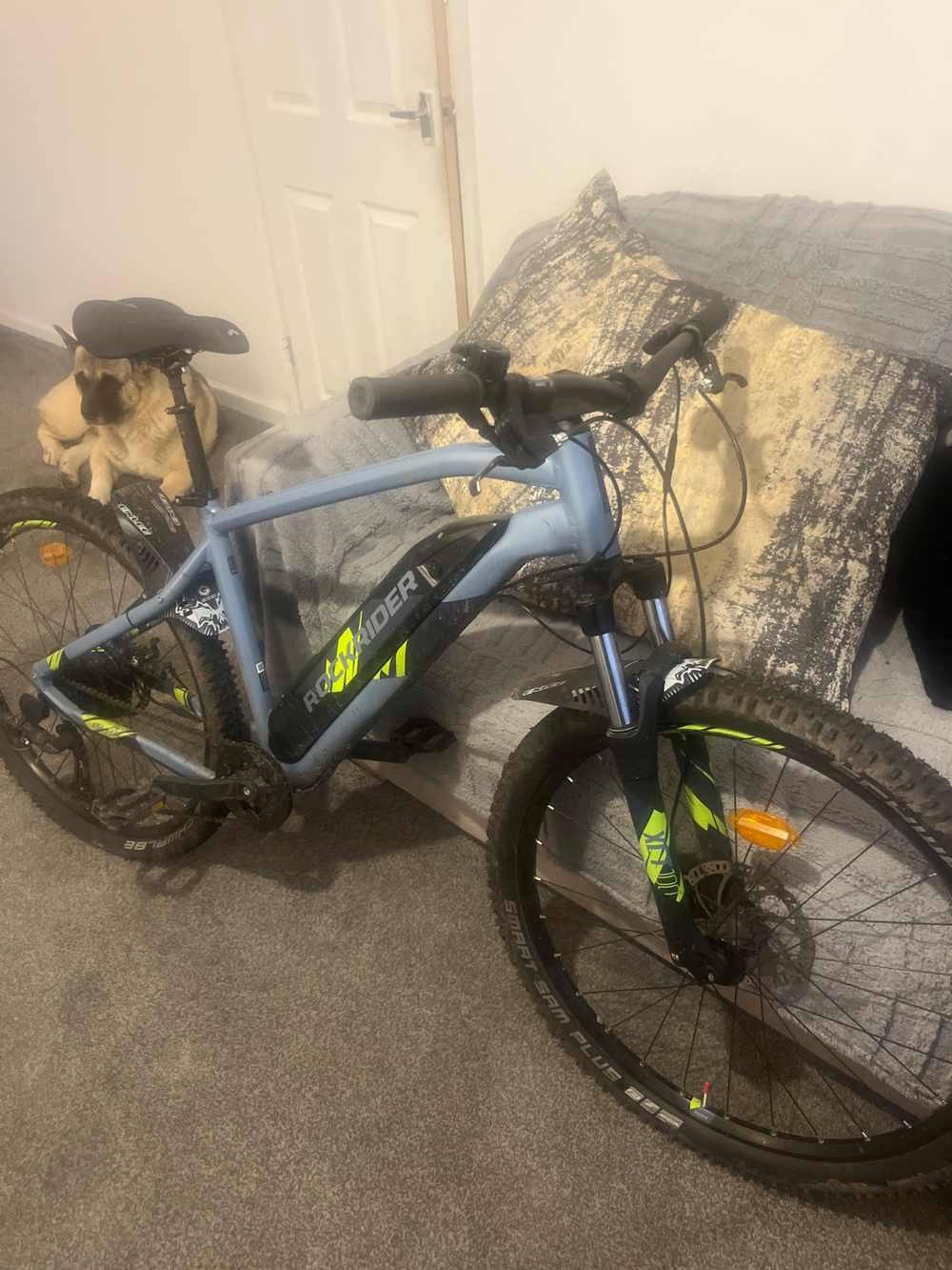 ROCKRIDER 27.5 inches Hardtail Electric Mountain Bike E-ST 100 2023