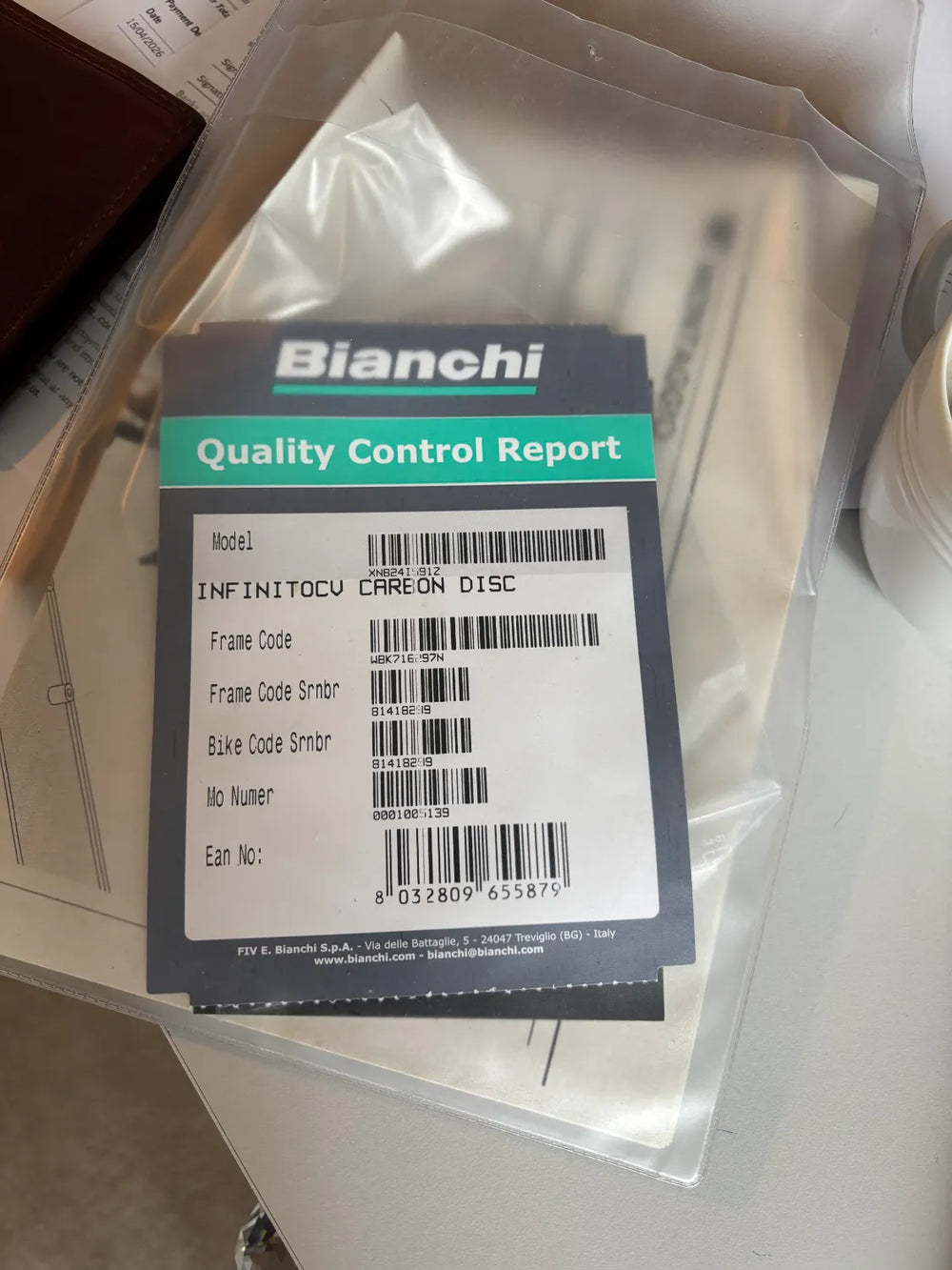Bianchi Infinito CV Ultegra Di2 2019