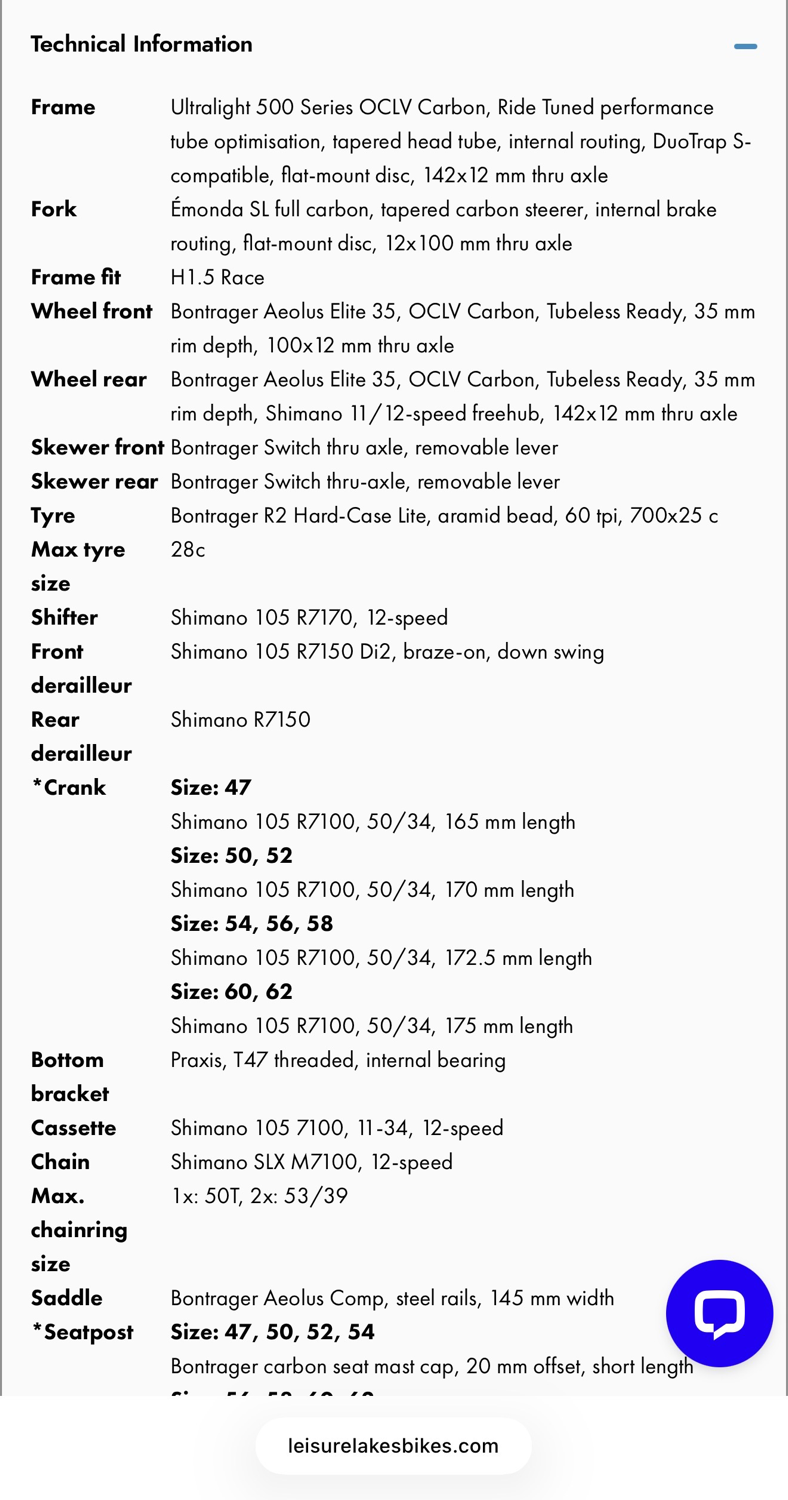 Trek Emonda SL 6 Pro 105 Di2 Disc 2023