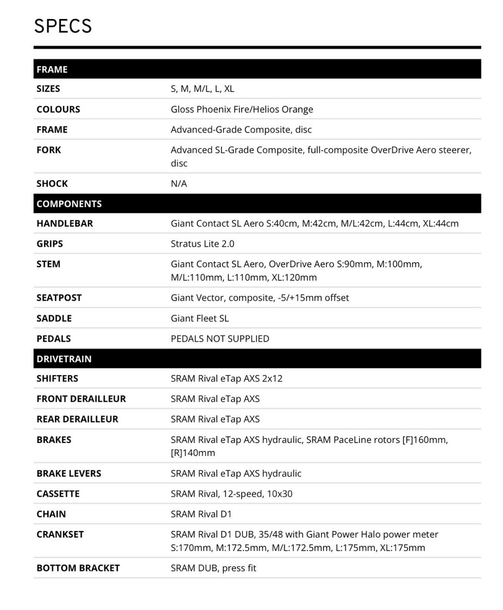 Giant Propel Advanced Pro 1 SRAM Rival AXS 2026