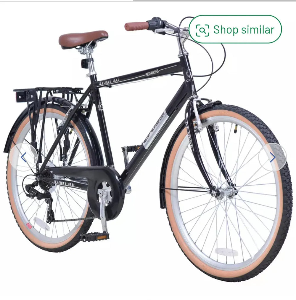 Cross 26 Mens Hybrid Bike Black 2025