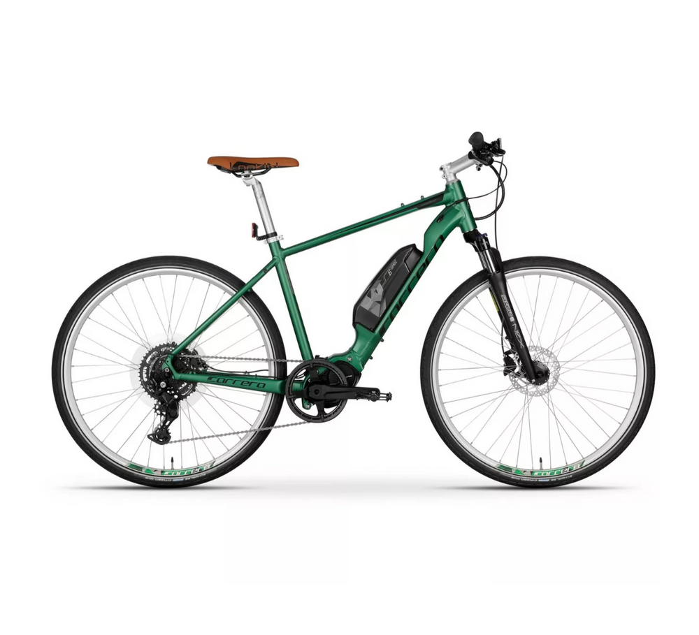 Carrera Crossfuse Mens Electric Hybrid Bike 2021