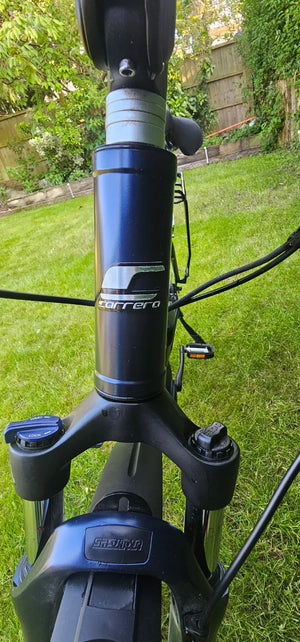 Carrera Crossfuse Mens Electric Hybrid Bike 2022
