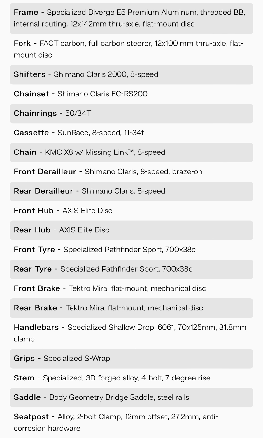 Specialized Diverge E5 2022