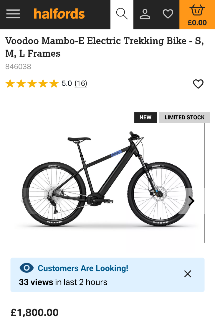 Voodoo Mambo e Mens Mountain Bike  2024
