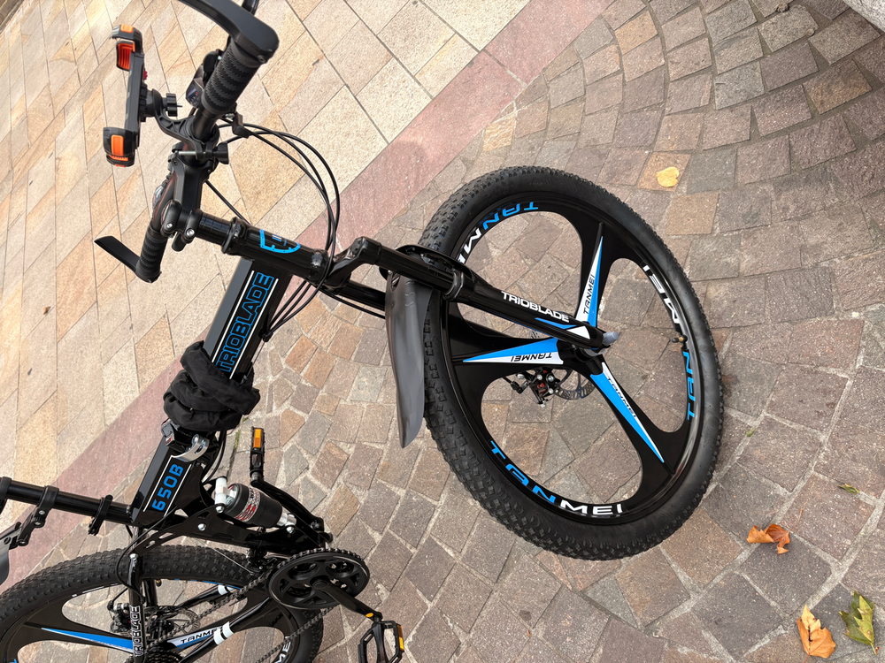 BSTSEL BSTSEL 27.5-Inch Adult Folding Mountain Bike, Dual Suspension, 21 Speed. 2023