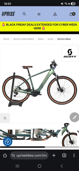 Scott Scott sub cross eRIDE 10 2024 men's Hybrid E-bike - Malachite green - medium
