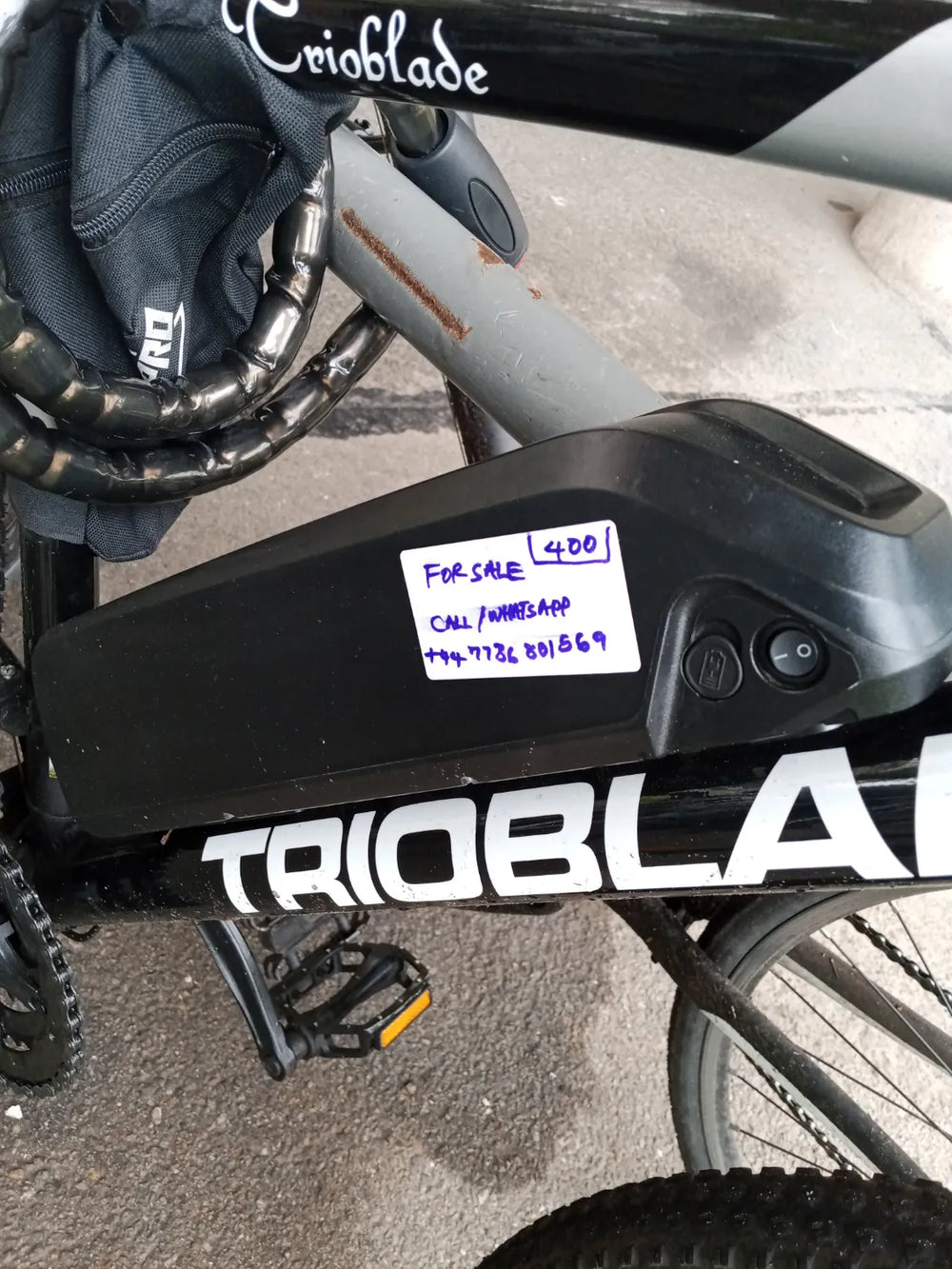 TRIOBLADE Shimano  Electric bike. Adult size 27.5 2023