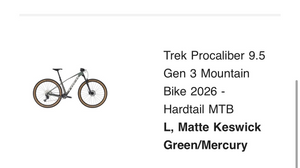 Trek Procaliber 9.5 Gen 3 Mountain Bike 2026